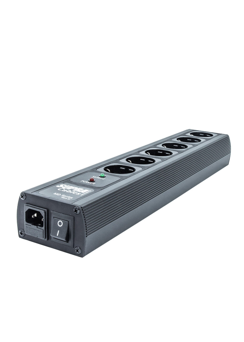 MAINS BLOCK MD06-EU/SP SPC BLACK SWITCH