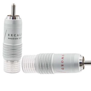 RCA-8SL RHODIUM RED/BLACK PAIR BULK | SUPRA Cables