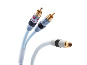 Y-LINK 1RCA-2RCA F-M BLUE 25CM