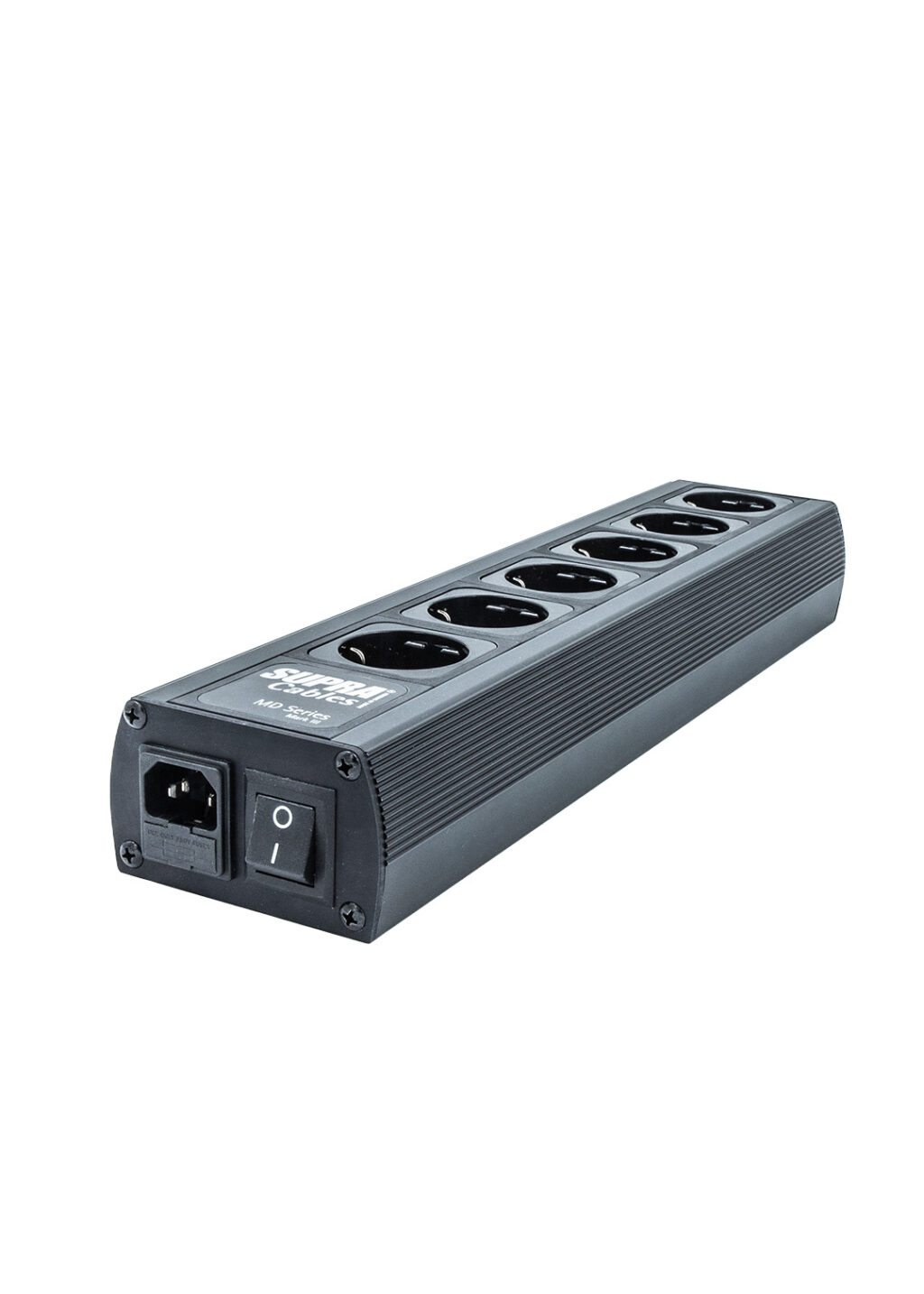 MAINS BLOCK MD06-EU SPC BLACK SWITCH