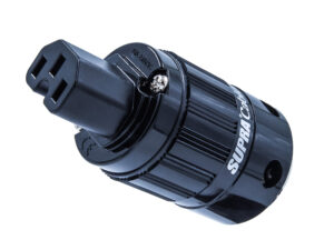 MAINS PLUG C-15 RH-IEC BLACK